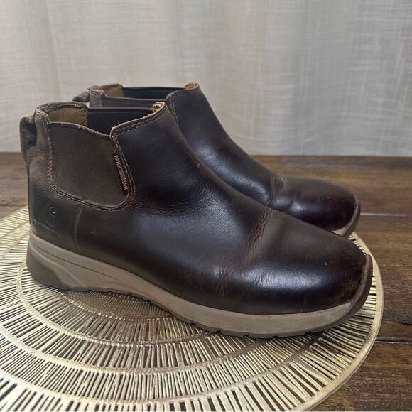 Carhartt Force WR 4” Romeo Soft Toe Chukka Boot FA4015-M Brown Leather Men Sz 8 - Picture 1 of 9